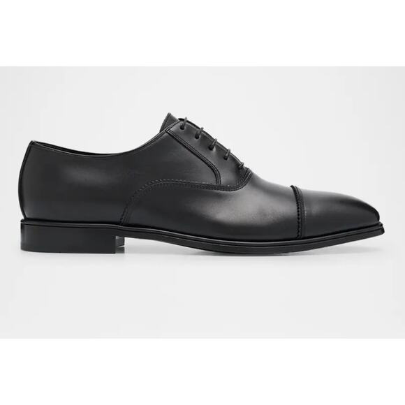 Salvatore Ferragamo “Boston” Nero Oxford Dress Shoes – Size 11E main image 7